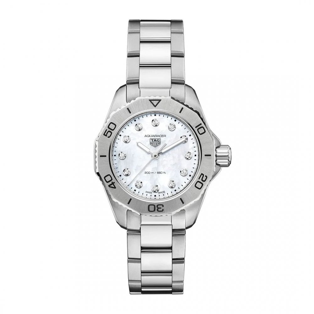 Aquaracer Professional 30mm 200m Diamond Set Quartz Watch - Unworn with Box and Papers