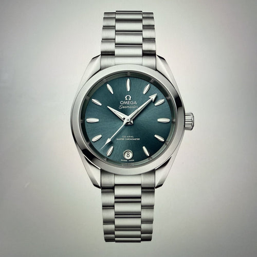 Aqua Terra Shades Lagoon Green 34mm- Unworn with Box and Papers