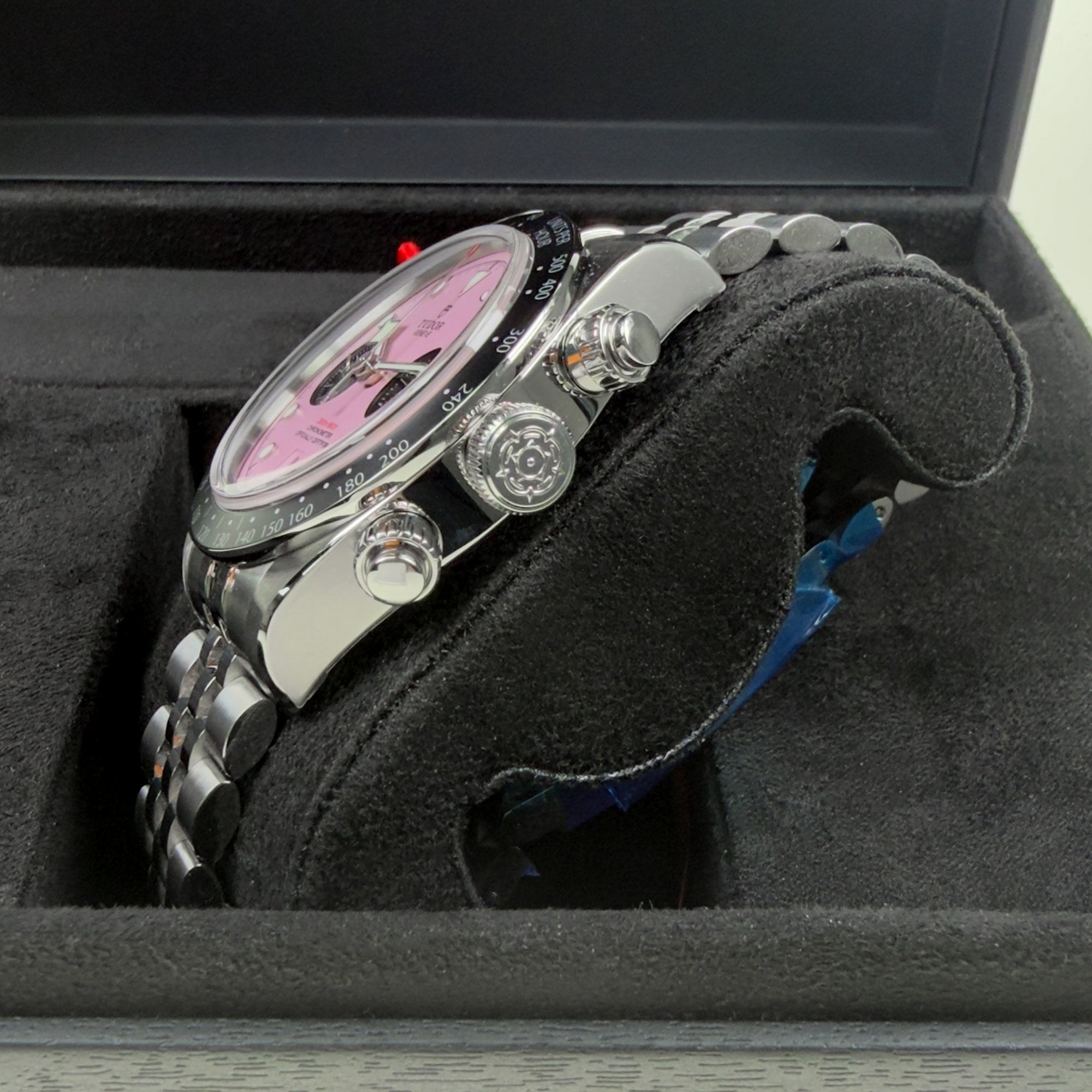 Black Bay Chrono Miami Pink Factory Stickers - Unworn with Box and Papers 2026