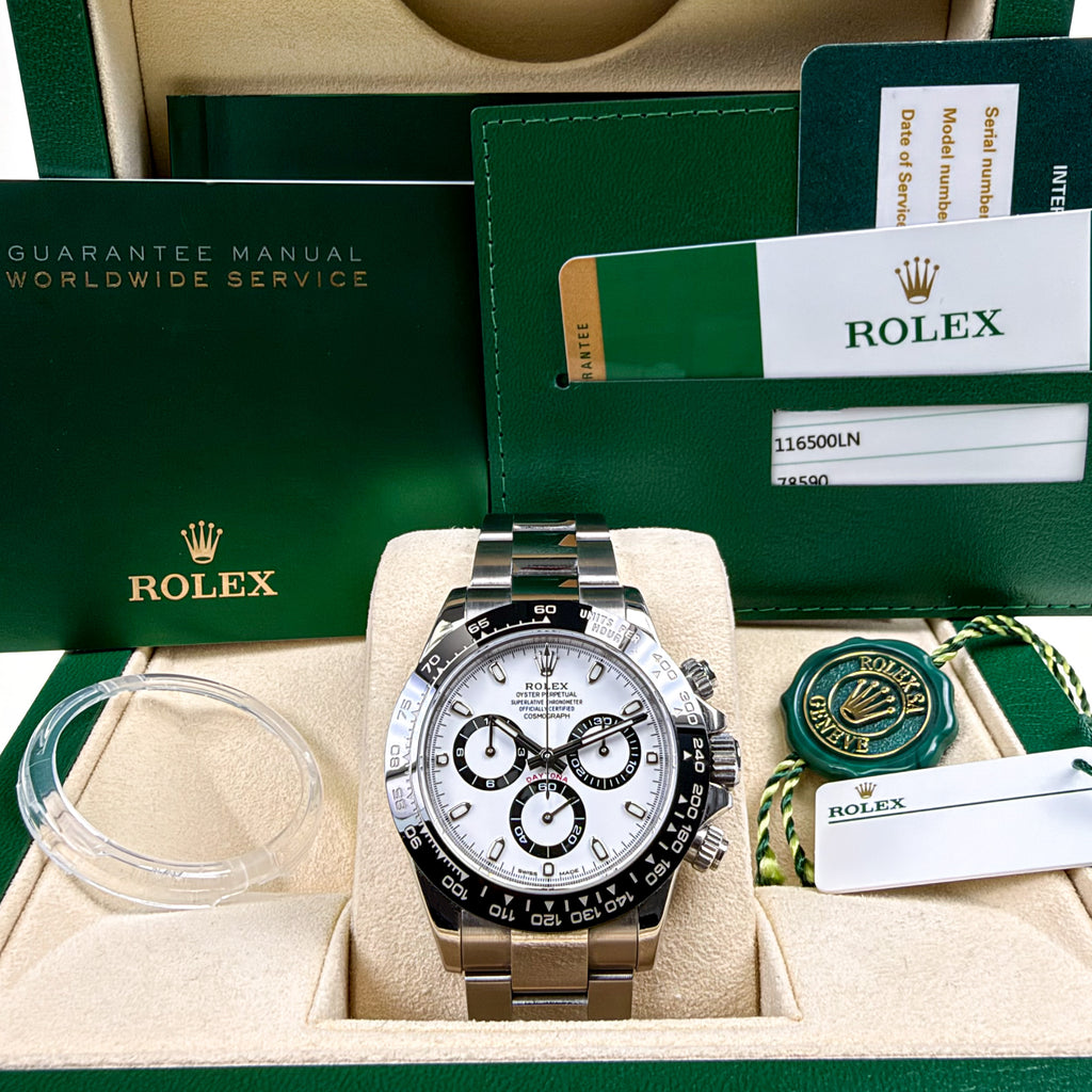 Rolex Cosmograph Daytona 'Panda' Unpolished - Box & Papers 2016 (Fr)