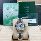 Rolex Day-Date Platinum Diamond - Box and Service Papers