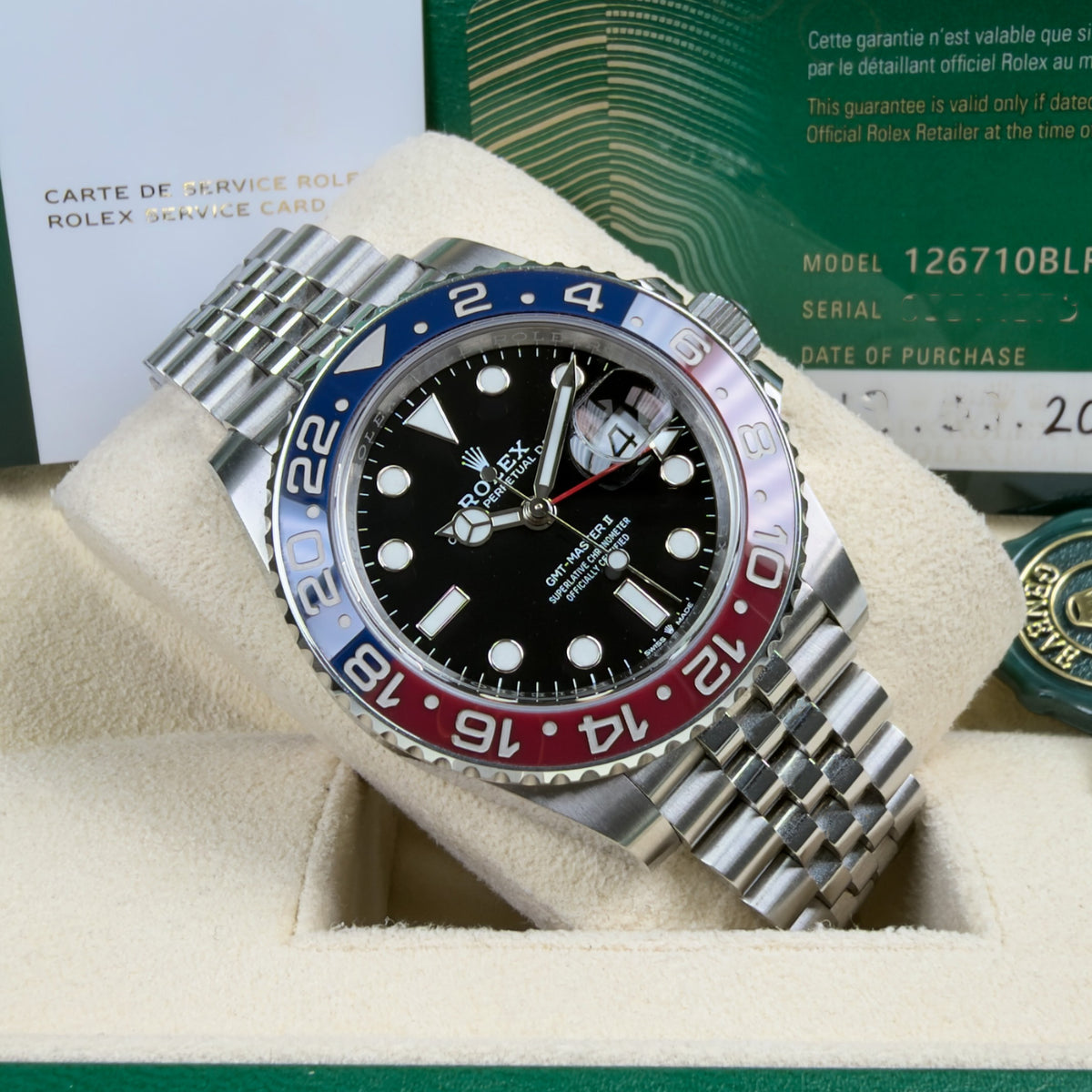 Rolex GMT Master II Pepsi - Box and Papers 2022 Unpolished (DMC)