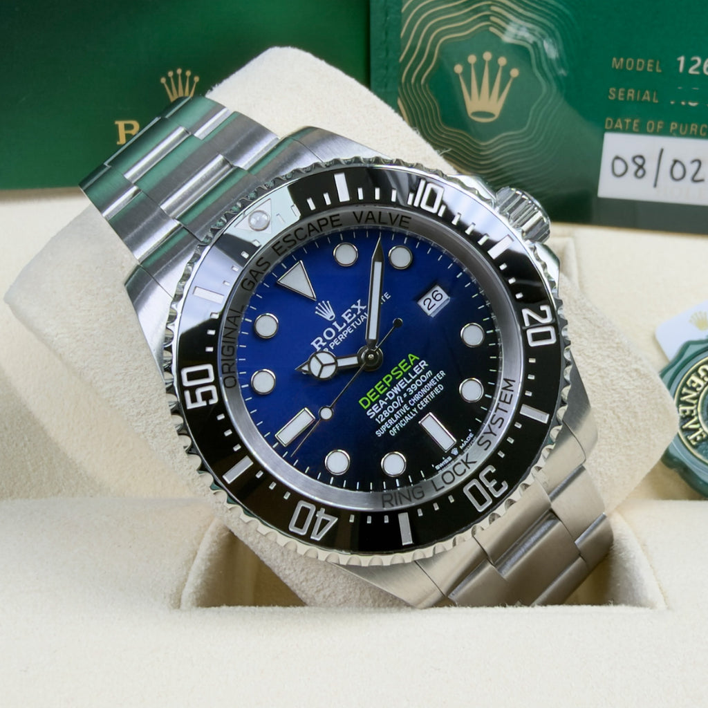 Rolex Sea Dweller Deep Sea D Blue - Box and Papers February 2021