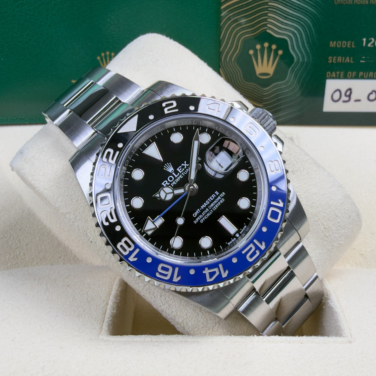 Rolex GMT Master II Batman - Box and Papers September 2021