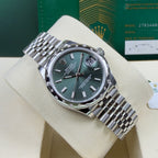 Datejust 31 Mint Green Diamonds - Unworn with Box and Papers 2026