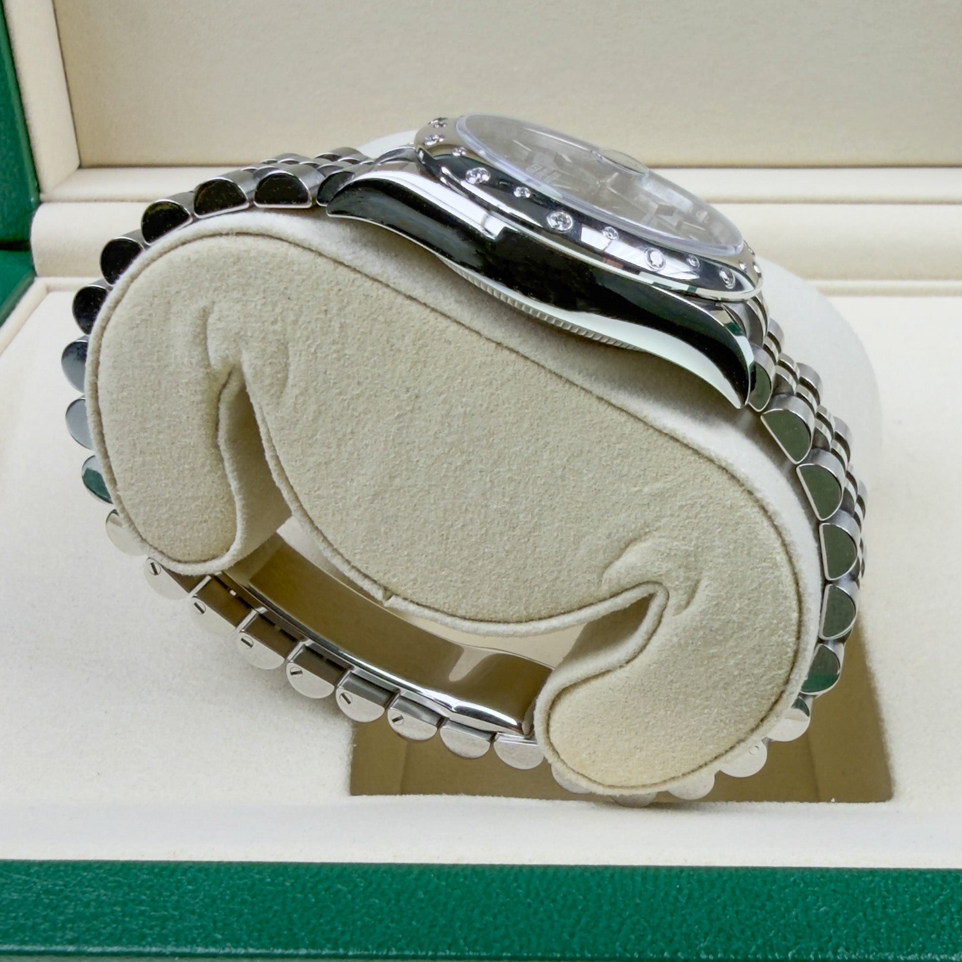 Datejust 31 Mint Green Diamonds - Unworn with Box and Papers 2026