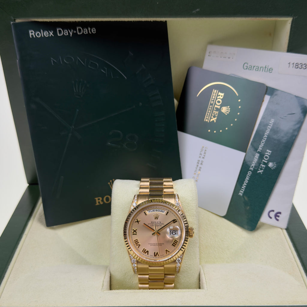 Rolex Day-Date President Diamond - Box and Papers March 2007