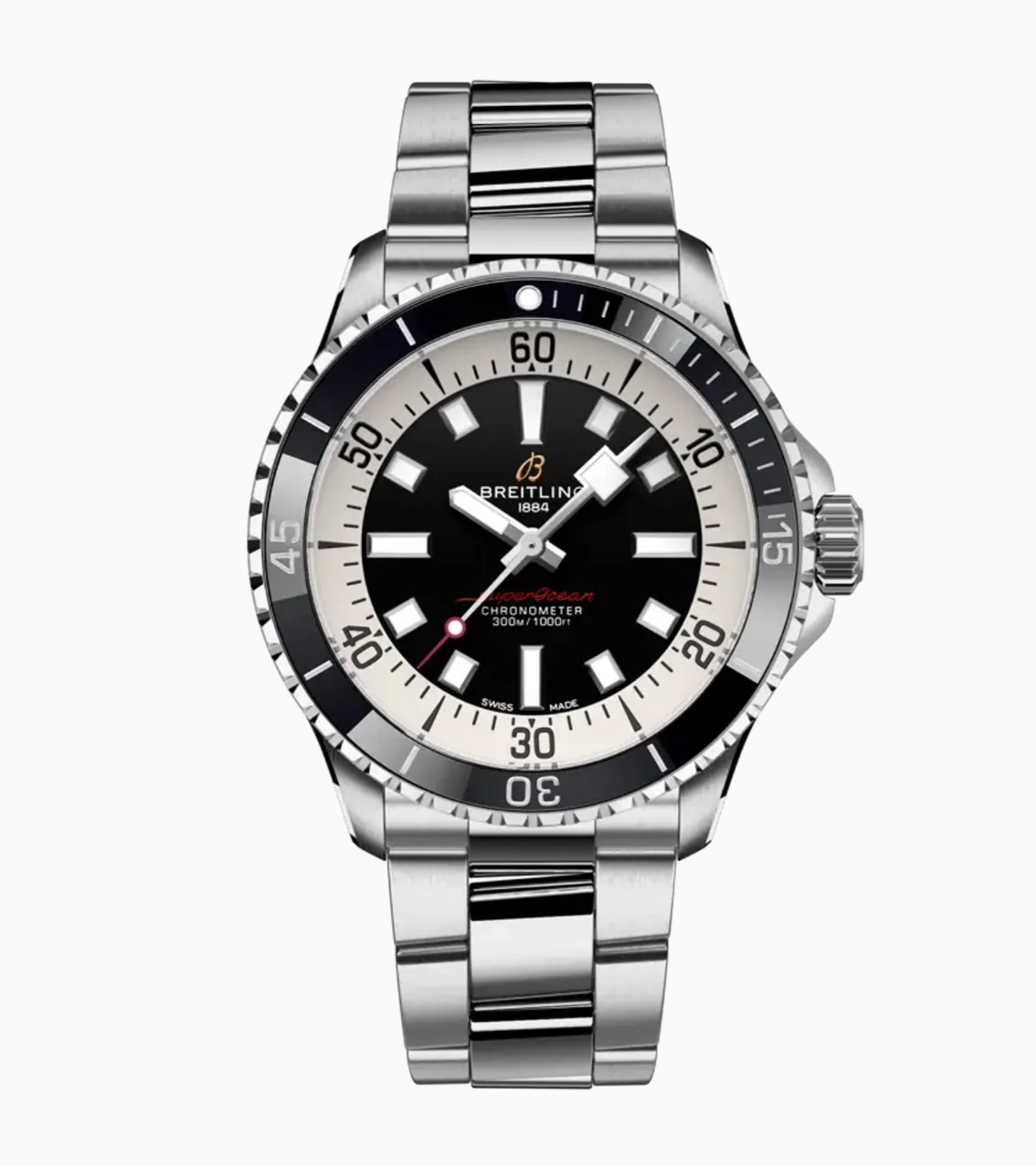Breitling Superocean Automatic 42 Black Dial Stainless steel