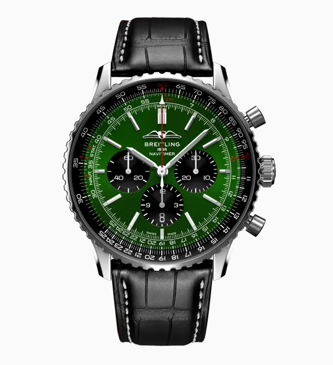 Breitling Navitimer B01 Chronograph 46 Green Dial Stainless steel