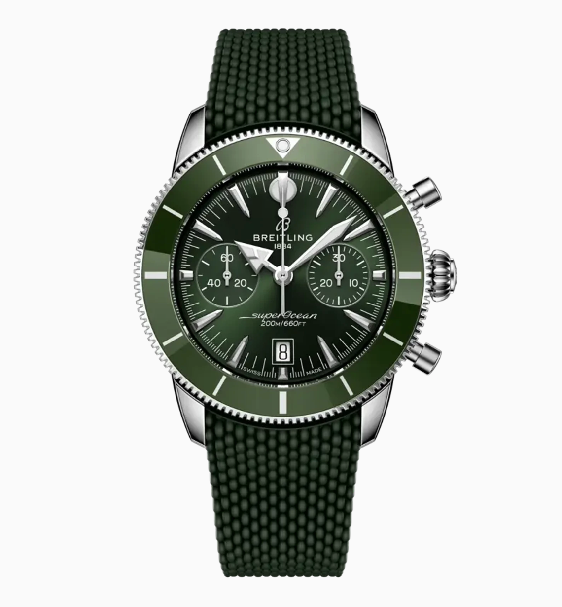 Breitling Superocean Heritage B01 Chronograph 42 Green Dial Stainless steel